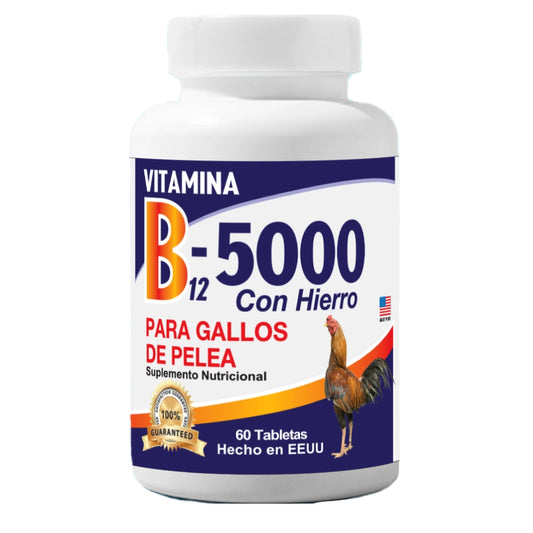 Vitamina B12-5000 Con Hierro 60 Tab