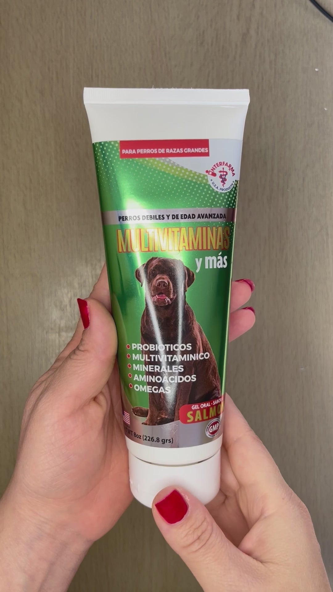 B. Gel Multivitaminas Y Mas 8 oz.