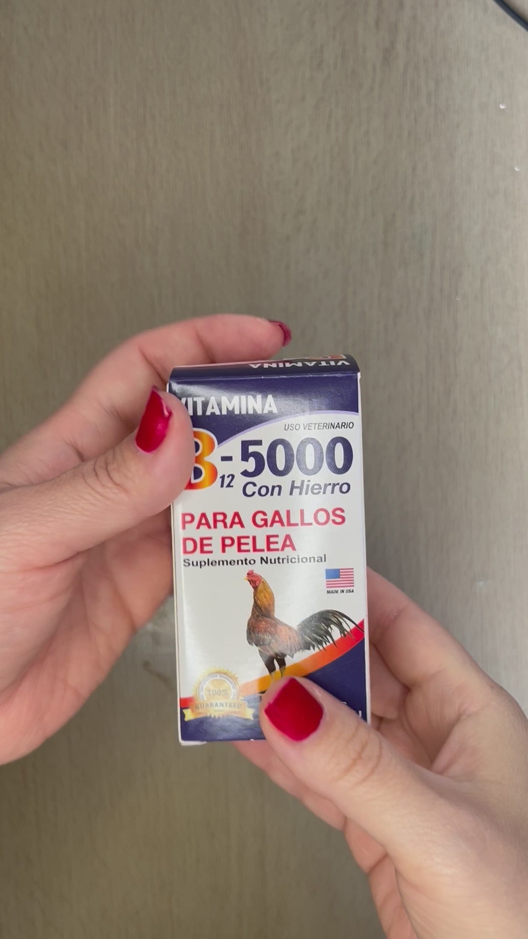 Vitamina B12-5000 Con Hierro 60 Tab